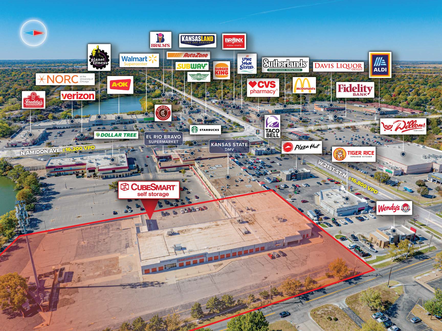 CubeSmart Self Storage 2 Property Wichita Port - 3100 S Meridian Ave&1801 W 21st -OM