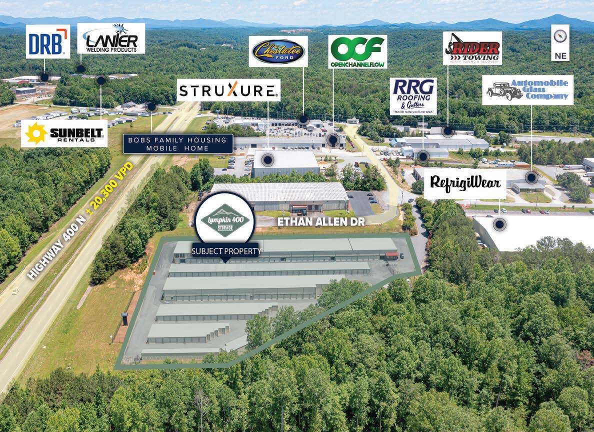 Lumpkin 400 Self Storage - Dahlonega, GA - OM map 1